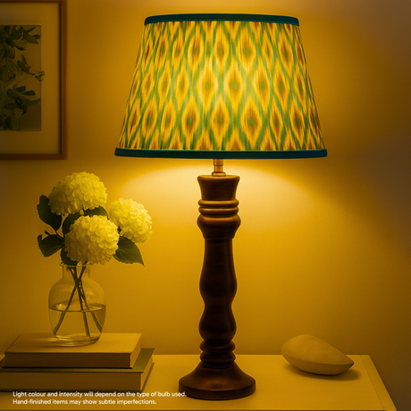 AARTIN ORLA TABLE LAMP IN WOOD WITH DARK BROWN FINISH (BASE ONLY)