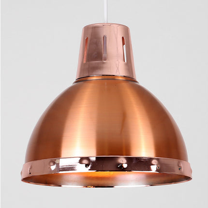 Portishead Copper Domed Metal Pendant 