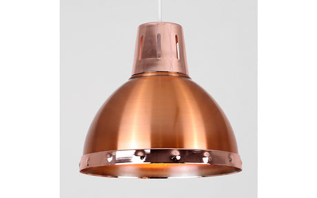 Portishead Copper Domed Metal Pendant 