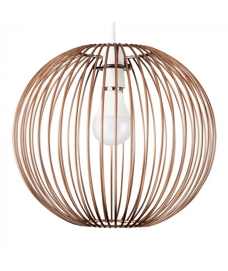 Faraday Copper Basket Pendant Shade