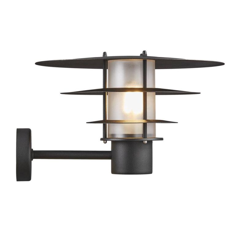 Nordlux Bastia 35 Outdoor Wall Light Black - Comet Lighting