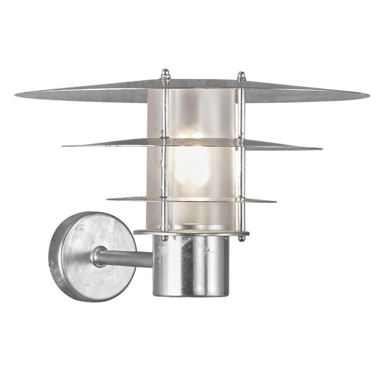 Nordlux Bastia 35 Outdoor Wall Light Galvanised - Comet Lighting