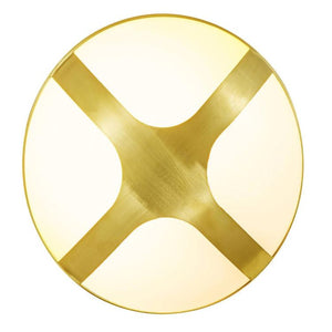 Nordlux Cross 20 Outdoor Wall Light Brass - Comet Lighting