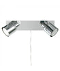 Benton Chrome Twin Spotlight With Cable Plug & Switch