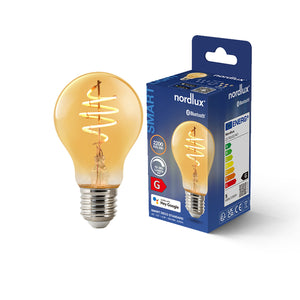 Nordlux E27 LED Smart GLS Amber 4.7w 2200k 380lm Dimmable - Comet Lighting