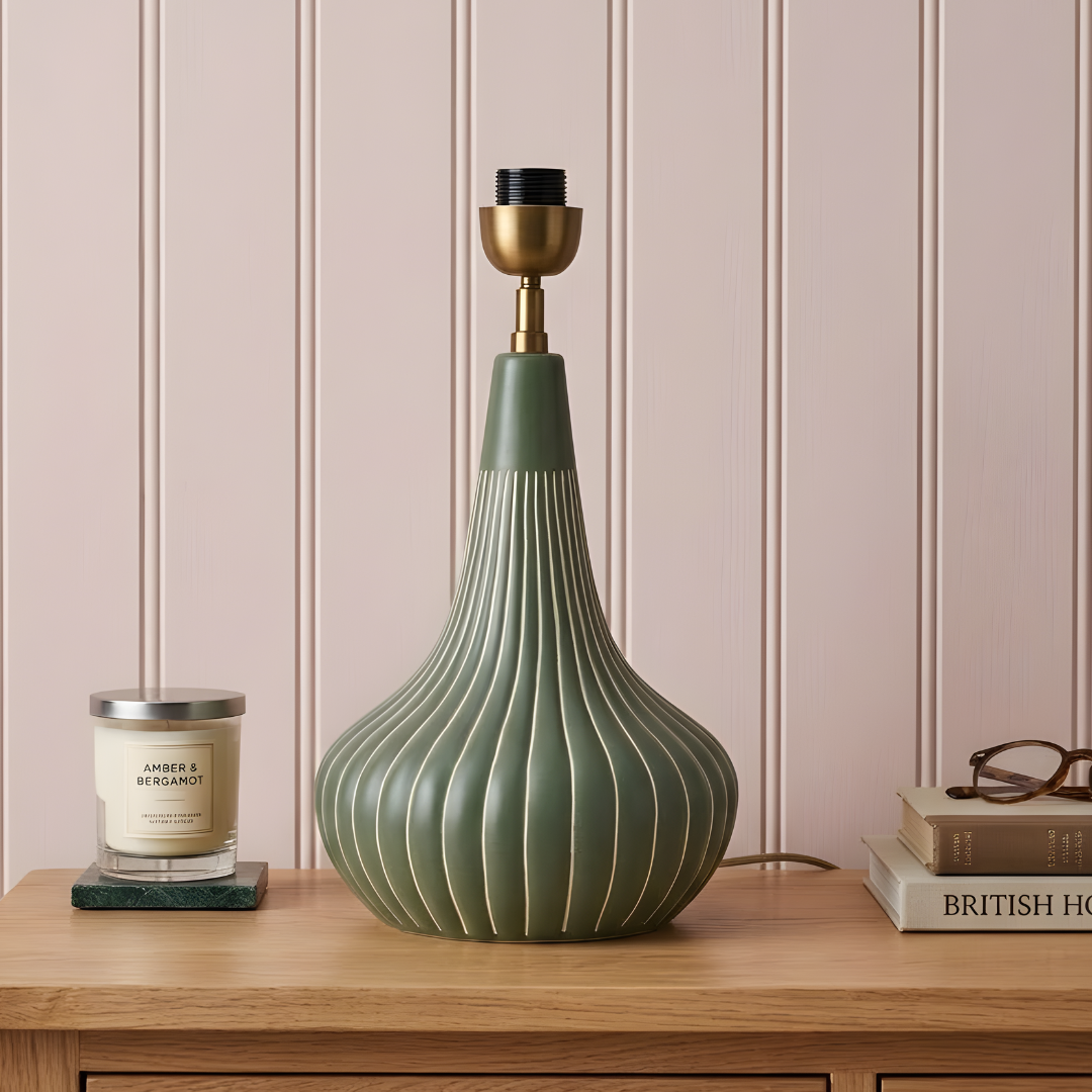 AARTIN Rosie Ceramic Table Lamp - Green ( Base Only )