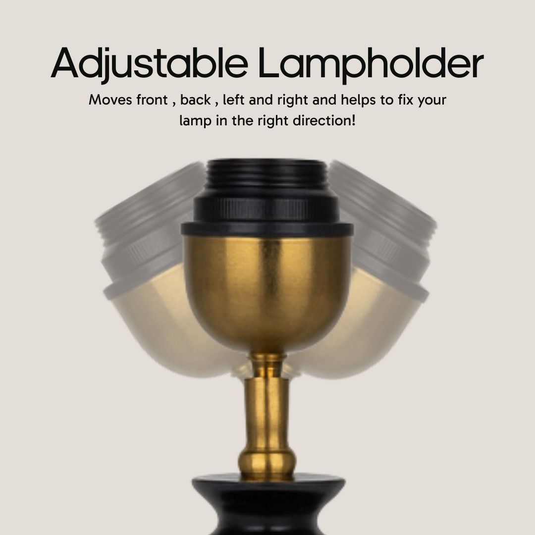 AARTIN RIPPLE FLOOR LAMP IN WOOD WITH EBONY FINISH (BASE ONLY)