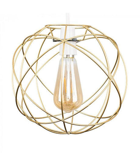 Rutherford Atom Gold Painted NE Pendant