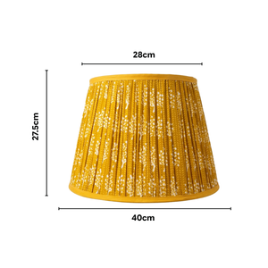 AARTIN 40 CM Sunshine Ferns Cotton Gathered Lampshade - Straight Empire ( Shade Only )