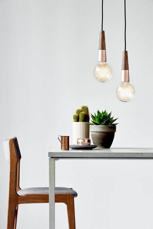 Nordlux Stripped Ceiling Light Copper