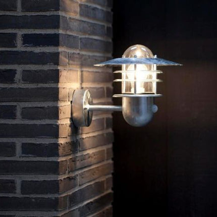 Nordlux Agger Sensor Outdoor Wall Light Galvanized
