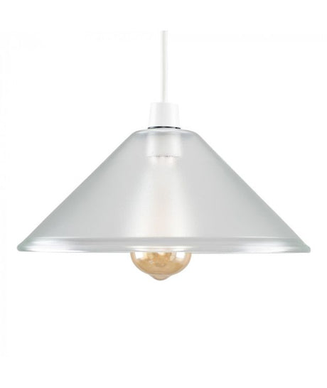 Tapered NE Dome Clear Pendant Glass Shade
