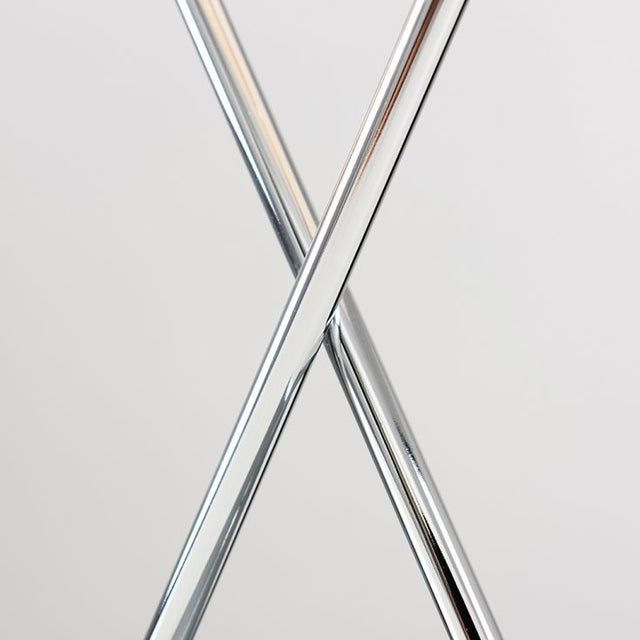 Kuros Table Lamp In Chrome With Rectangular Shade