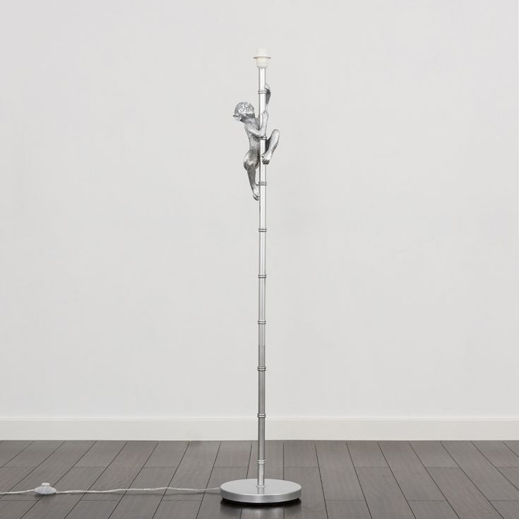 Hanging Monkey Floor Lamp In Gold - Comet Lighting