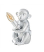 Baby Monkey Table Lamp in Silver