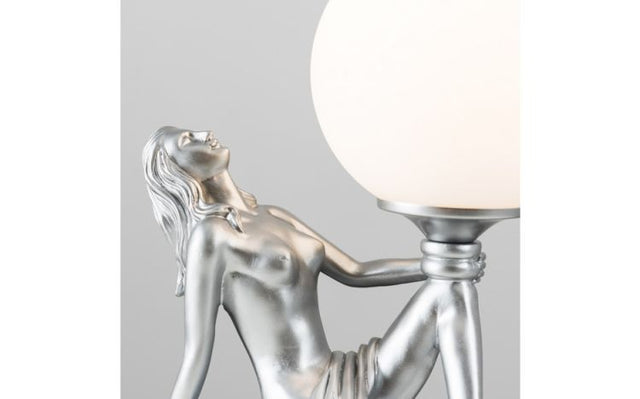 Matilda Silver Art Deco Table Lamp