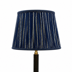 AARTIN 35 CM Blue & White Stripes Cotton Lampshade - Straight Empire ( Shade Only )