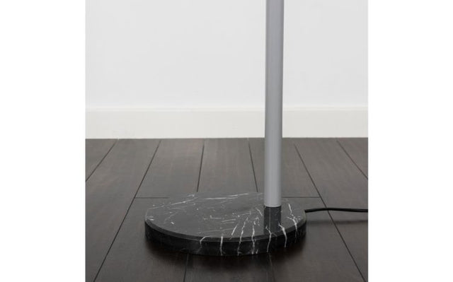 Curva Grey Floor Lamp with Multi Coloured Shades