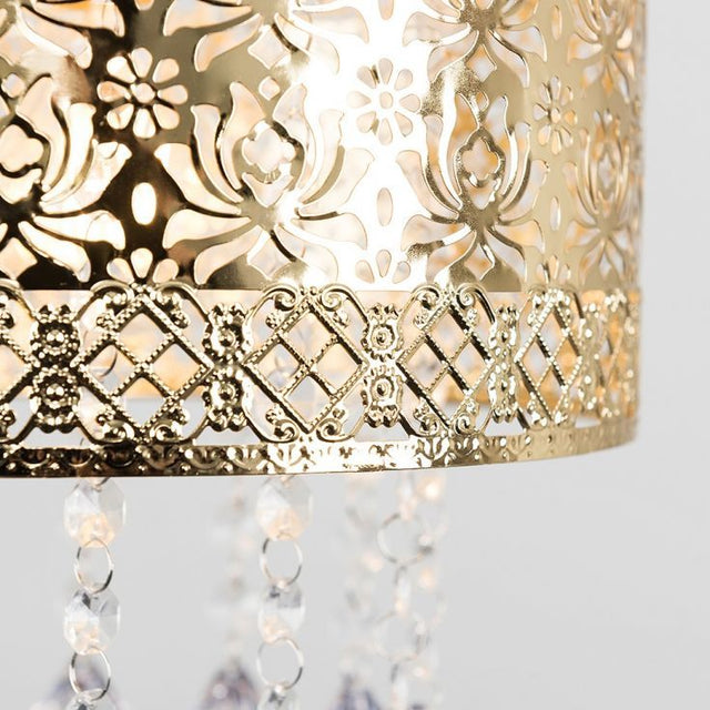 Enna Modern Gold NE Pendant Shade With Jewel Drops