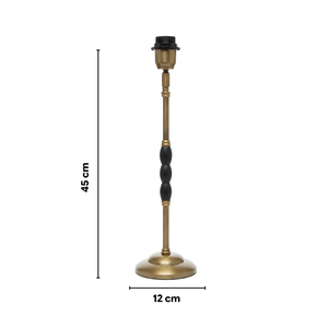 AARTIN Ophelia Metal Table Lamp With Midnight Blossom Lampshade