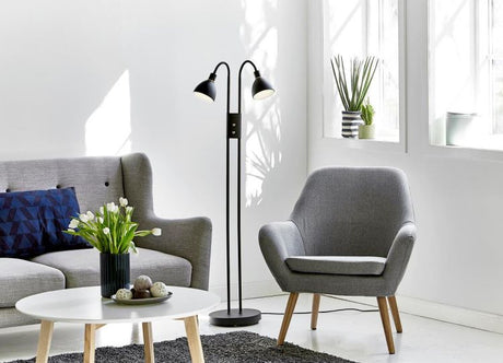 Nordlux Ray Dimmable Floor Lamp Black