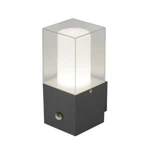 Granada Wall Light - Grey Metal, White & Clear Polycarbonate - Comet Lighting