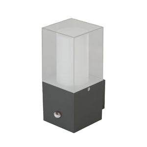 Granada Wall Light - Grey Metal, White & Clear Polycarbonate - Comet Lighting