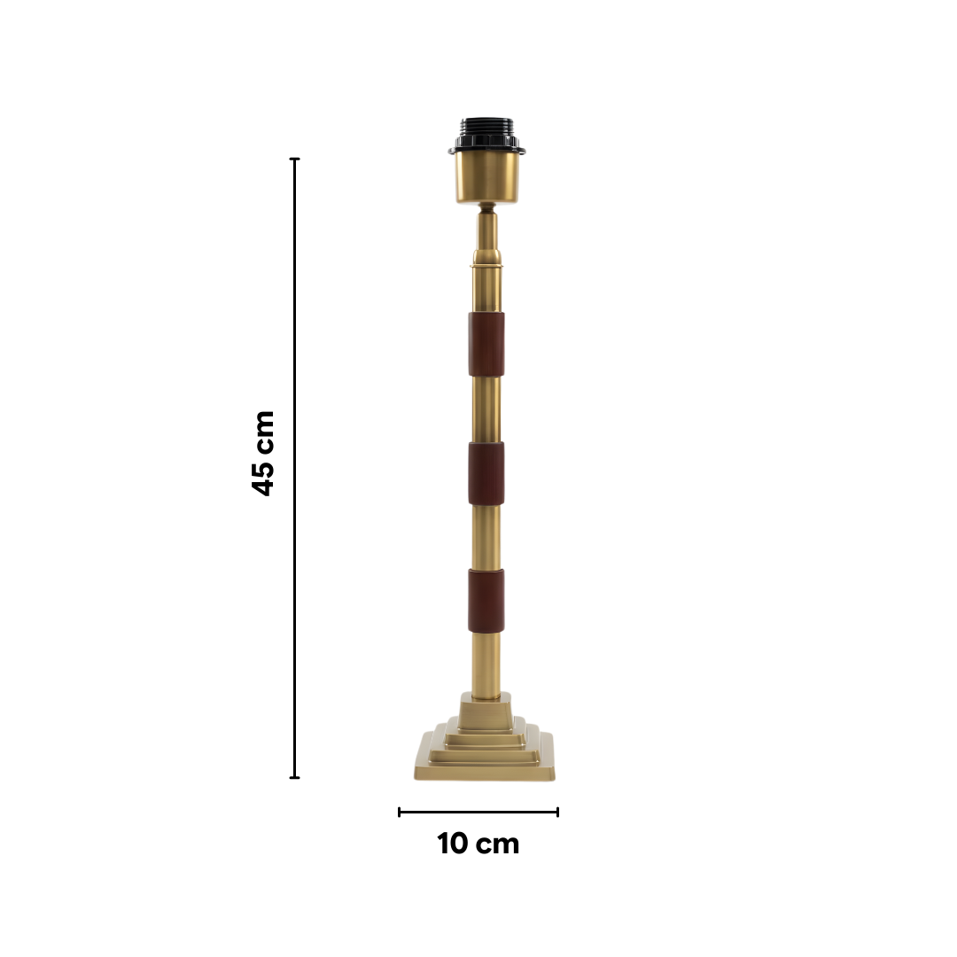 AARTIN Clover Metal Table Lamp With Midnight Lotus Lampshade