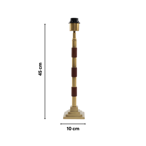 AARTIN Clover Metal Table Lamp With Midnight Lotus Lampshade