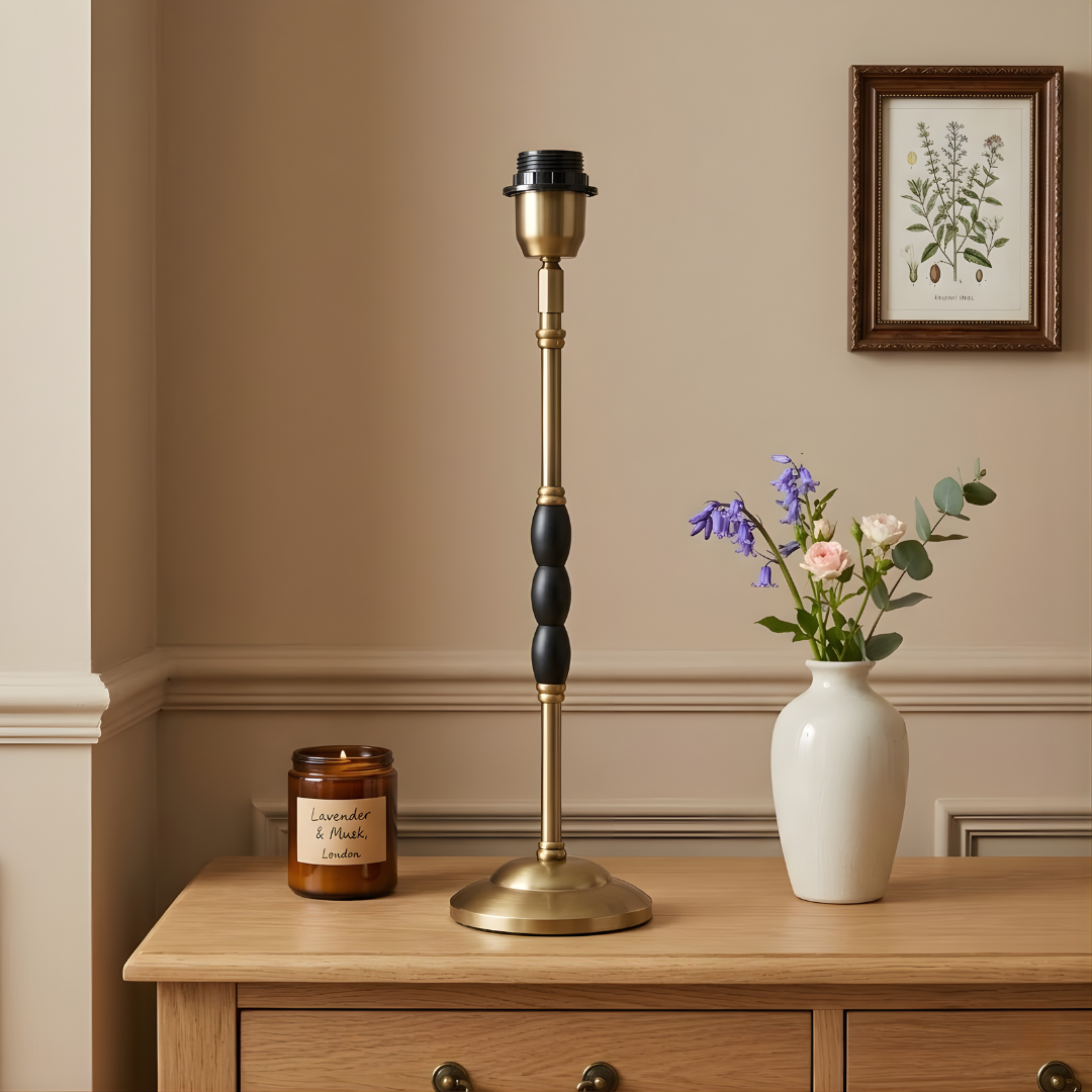 AARTIN Ophelia Metal Table Lamp - Antique Brass ( Base Only )