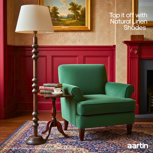 AARTIN JUNO FLOOR LAMP IN WOOD WITH DARK NATURAL WOOD FINISH (BASE ONLY)