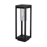 Porlock 1Lt Outdoor Post Black - 450mm - Comet Lighting