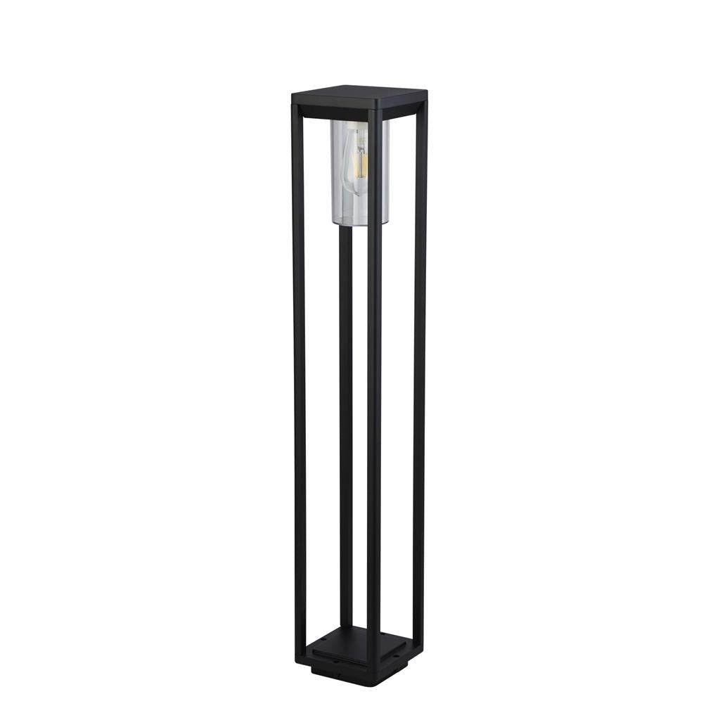 Porlock 1Lt Outdoor Post Black - 900mm - Comet Lighting