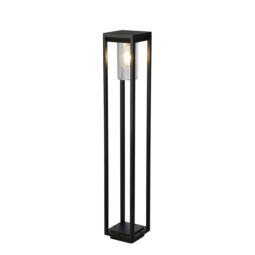 Porlock 1Lt Outdoor Post Black - 900mm - Comet Lighting