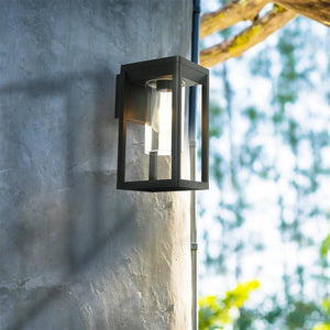 Porlock 1Lt Outdoor Wall Lantern Black - Comet Lighting