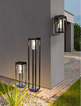 Porlock 1Lt Outdoor Wall Lantern Black - Comet Lighting