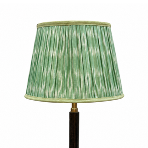 AARTIN 35 CM Sage Green Ikat Cotton Lampshade - Straight Empire ( Shade Only )