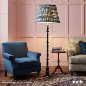 AARTIN HAZEL FLOOR LAMP IN WOOD WITH EBONY FINISH (BASE ONLY)