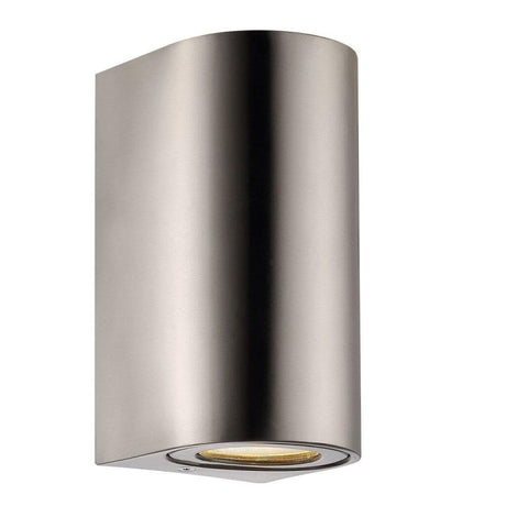 Nordlux Canto Maxi 2 Outdoor Wall Light Stainless Steel