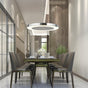 Lexi Pendant - Chrome Metal & Crushed Ice Effect Glass - Comet Lighting