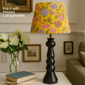 AARTIN FENIX TABLE LAMP IN WOOD WITH EBONY FINISH (BASE ONLY)