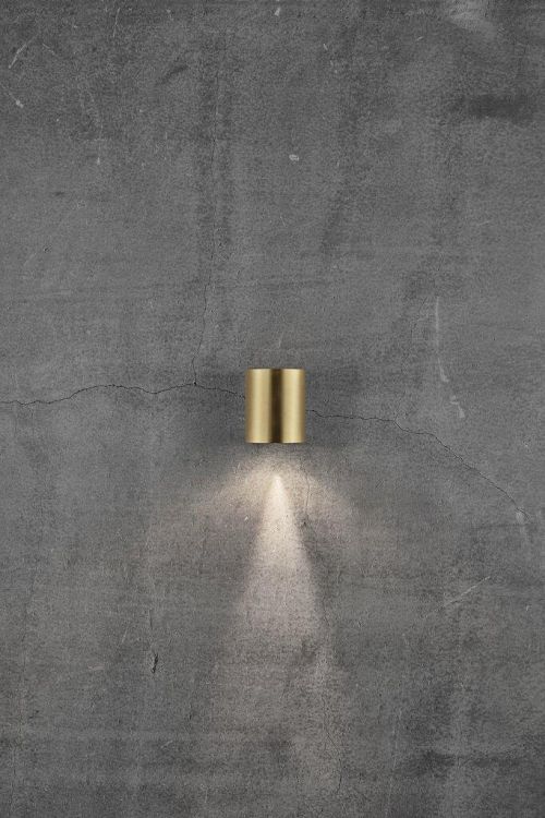 Nordlux Canto 2 Outdoor Wall Light Brass