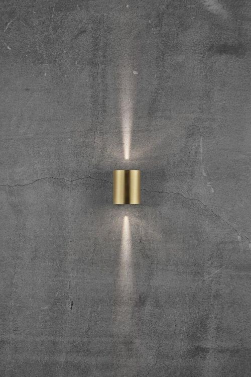 Nordlux Canto 2 Outdoor Wall Light Brass