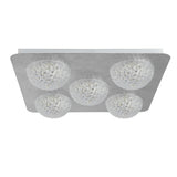 Pomeroy 5Lt Square LED Ceiling Light - Silver Leaf