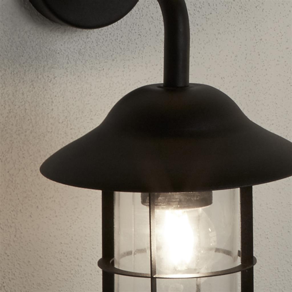 Searchlight Toronto Matt Black Outdoor Wall Lantern