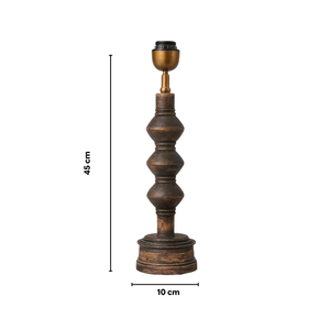 AARTIN Juno Wood Table Lamp - Dark Natural Wood ( Base Only )