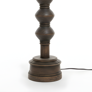 AARTIN Juno Wood Table Lamp - Dark Natural Wood ( Base Only )