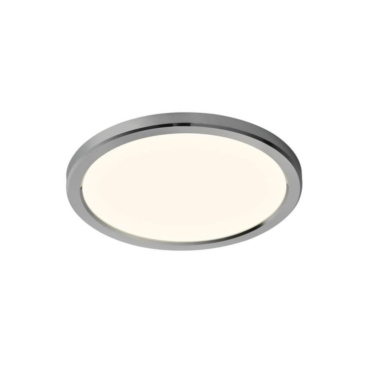 Nordlux Oja 29 IP54 BATH 3000K/4000K Flush Ceiling Light Chrome - Comet Lighting