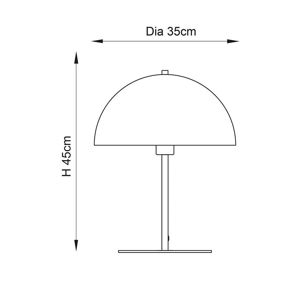 Eden Table Lamp Soft Gold & Dark Bronze Effect Paint