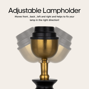 AARTIN FENIX TABLE LAMP IN WOOD WITH EBONY FINISH (BASE ONLY)